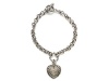 Diamonds Heart Charm Sterling Silver Bracelets by Effy Collection LIFETIME WARRANTY