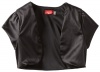 Ruby Rox Kids Girls 7-16 Satin Shrug, Black, Medium