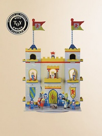 His very own hand-painted castle, complete with furniture and figurines, will inspire hours of adventurous play.Swivel base Easy to assemble, no tools required 23W X 28¼H Constructed of MDF ImportedRecommended for ages 3 and up