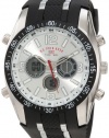 U.S. Polo Assn. Men's US9061 Black Rubber Strap Analog Digital Watch