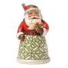 Enesco Jim Shore Heartwood Creek Pint Sized Santa with Heart Figurine, 5-Inch