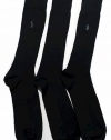 Polo Ralph Lauren Men's 3-Pack Super Soft Dress Socks Size 6-12.5 (Black)