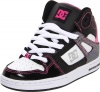 DC Kids Rebound Skate Sneaker (Little Kid/Big Kid),Black/Pink,12 M US Little Kid