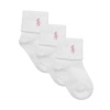 Polo Ralph Lauren girls infant Triple Roll socks 3pairs - 6-12 months