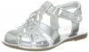 Stride Rite Baby Tessa Sandal (Infant/toddler),Silver,4 M US Toddler