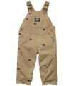 Keep his casual-wear feeling fresh with these fun overalls from Osh Kosh.