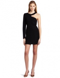 BCBGeneration Women's One Sleeve Cut Out Dress, Black, XX-Small