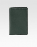 A clip and fold design, set in a freshly modern color, and finished in smooth leather.4 x 7Imported