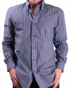 Nautica Men's Long Sleeve Poplin Bengal Stripe Woven