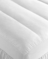 Martha Stewart Allergy Wise Channel Skirted King Fiberbed White