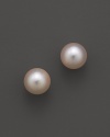 Cultured Akoya pearls make a timeless statement on simply glamorous studs. From Tara Pearls.