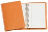 Graphic Image Wire-O-Notebook, Goatskin Leather, 7-Inches, Orange (JS7MRBLGTIORG)