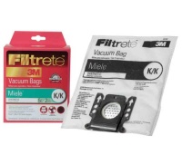 Filtrete Miele K/K Synthetic Bags and Filters, 5 Bags and 2 Filters