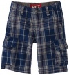 Levi's Boys 4-7 Lightweight Canvas Cargo Short, Ensign Blue, 4