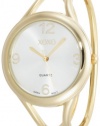 XOXO Women's XO1096 Silver Dial Gold-tone Bangle Watch