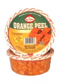 Paradise Diced Orange Peel, 8 Ounce Tubs (Pack of 6)