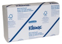 Kimberly-Clark Kleenex 01890 1-Ply Multi-Fold Towel, 9-25/64 Length x 9-3/16 Width, White (16 Packs of 150)