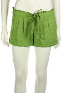 Juicy Couture Women's Miss Kateigh Pleated Soft Woven Linen Shorts