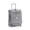 Delsey Luggage Helium Pilot 2.0 20 Inch Lightweight Carry On International 2 Wheel Rolling Upright, Platinum, 20 Inch