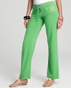 Juicy Couture Satin Stitch Embroidered Original Leg Pant