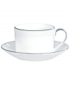 In an exquisite union of the contemporary and the classical, renowned bridal designer Vera Wang and Wedgwood have created a dinnerware and dishes pattern that brings elegance to the modern table. Blanc sur Blanc marries pure white with a textured matte border and platinum edging for subtle tonal contrast.