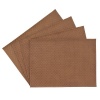 Benson Mills Allegro Faux Leather Placemat, Camel, Set of 4