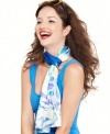 Bloom with the season with this elegant silk scarf from Anne Klein. Lightweight with an alluring floral pattern -- perfect for breezy, sunny days.