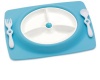 Skip Hop Mate Feeding Plate and Utensils - Sky Blue