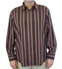 Tommy Bahama Straight Away Stripe Long Sleeve Italian Plum TB33797-239