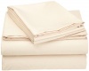 Cathay Home Fashions Luxury Silky Soft Brushed Microfiber Queen Sheet Set, Cream