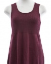 Eileen Fisher Cranberry Ribbed Release Scoop Neck Tank Shell X-Small