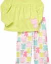 Toddler 2 Piece Fleece PJ Set - Frogs