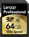 Lexar 64 GB SDXC Flash Memory Card LSD64GCRBNA133