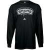 San Antonio Spurs adidas Primary Logo Long Sleeve T-Shirt