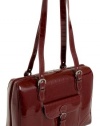 Siamod 35256 Molinelli Italian Leather Ladies Laptop Tote (Cherry Red)