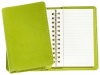 Graphic Image Wire-O-Notebook, Goatskin Leather, 4-Inches, Lime (JS4MRBLGTILIM)