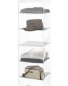 Whitmor 6046-94-W Supreme Garment Care Collection Hanging Sweater Shelves, Clear