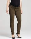 Elastic insets offer maximum stretch on these Paige Maternity straight-leg jeans, imbued with a season-perfect earthy hue.