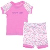 Calvin Klein Girls 2-6X Short Set, Pink, 3T