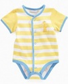 First Impressions Baby Bodysuit, Baby Boys Giraffe French Creeper, Size: 3-6 months