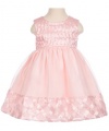 Princess Faith Pearly Lattice Dress with Diaper Cover (Sizes 12M - 24M) - pink, 18 months