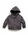 GUESS Sherpa-Lined Jacket, DARK GREY (12M)