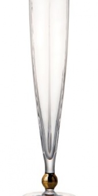 Trump Home  6-Ounce Elmsford  Celebration Trumpet  Rogaska Crystal Flute Glass, Set of 2