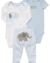 Carter's Boys Blue Elephant 3 Piece Set Bodysuit Pants (9 months)