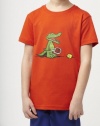 Lacoste Boy's Short Sleeve Crewneck T-shirt Orange, Size 6YR- TJ1274