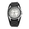 Fossil Men's CH2598 Decker Black Topring Chronograph Silver Dial Watch