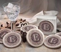 Thirstystone Monogram C - Sandstone Coaster Set Of 4