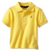 Nautica Sportswear Kids Baby-boys Infant Short Sleeve Solid Polo, Citrus, 18 Months