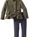 Calvin Klein Baby-girls Infant Jacket with Denim Pant, Assorted, 12 Months