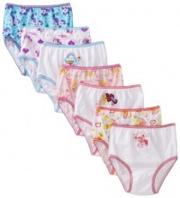 Handcraft Girls 2-6X My Little Pony Rotating Print Toddler Seven Pack Panty Set, Multi, 2/3T